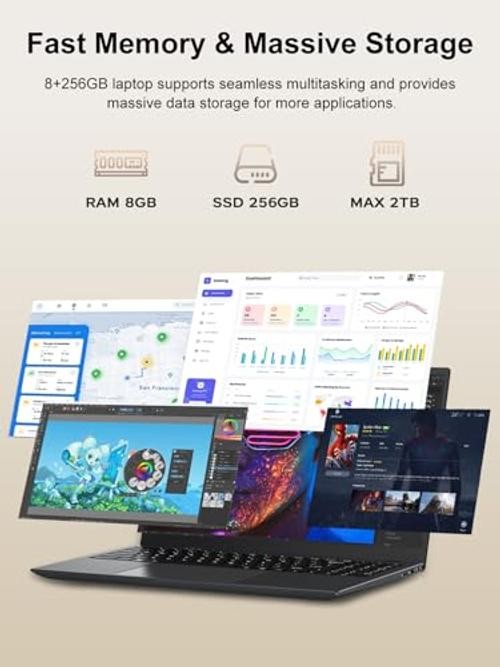 Laptop Computer, 8GB RAM 256GB SSD, Laptop with Gold 6500Y (Beat 14 Inches