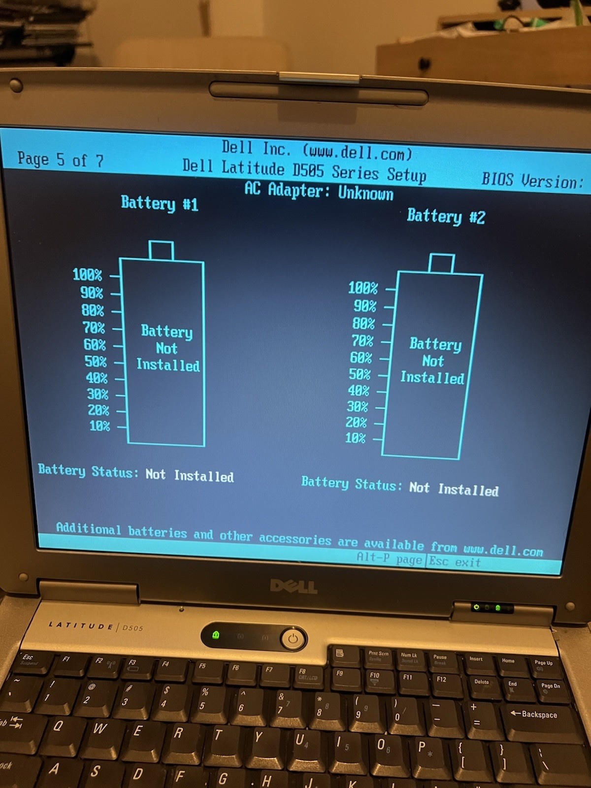 Dell Latitude D505 Laptop Intel Pentium M 1.6GHz 1280MB RAM No HDD/OS