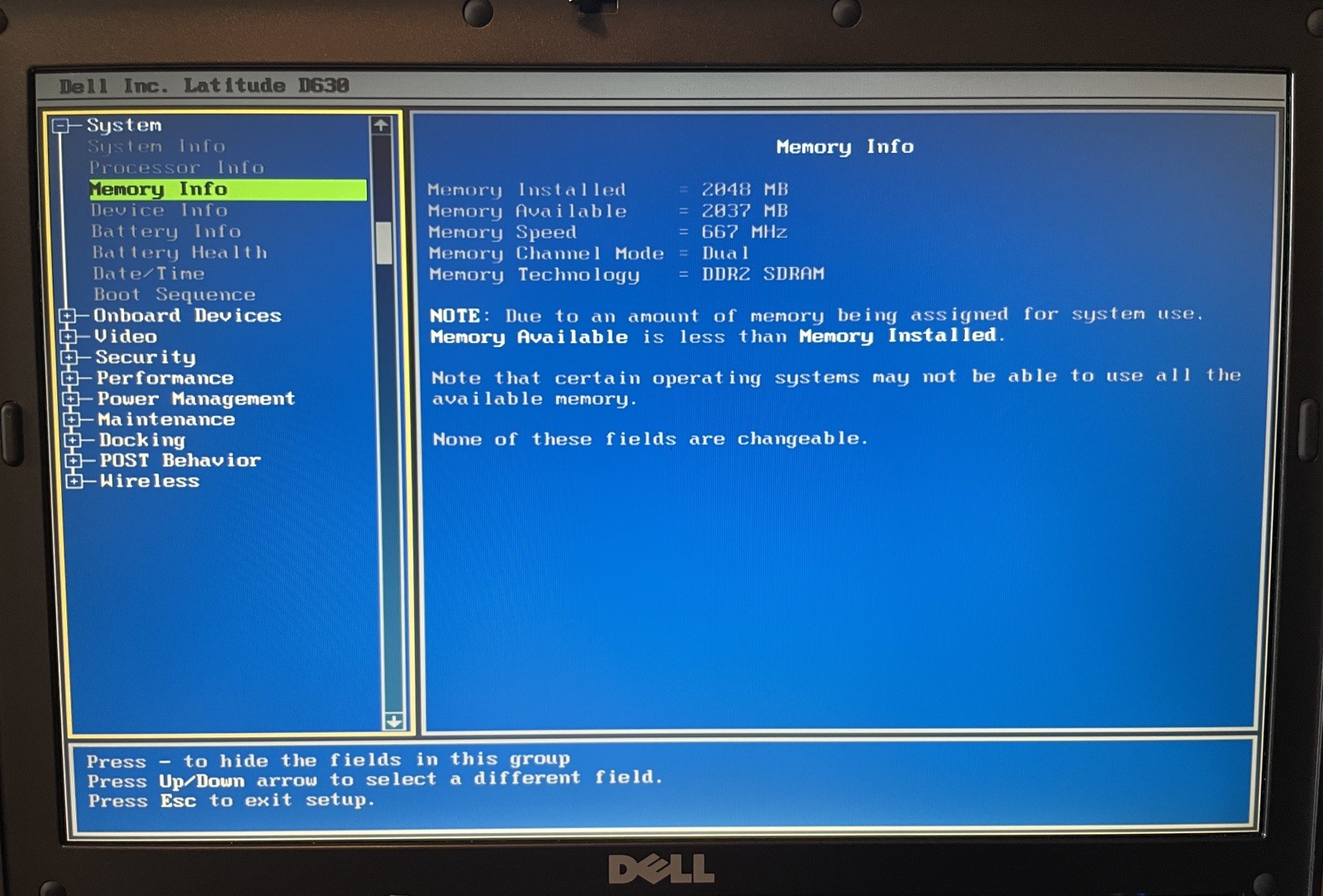 Dell Latitude D630 Retro Windows XP Laptop w/batt, chrg. (XJF1)