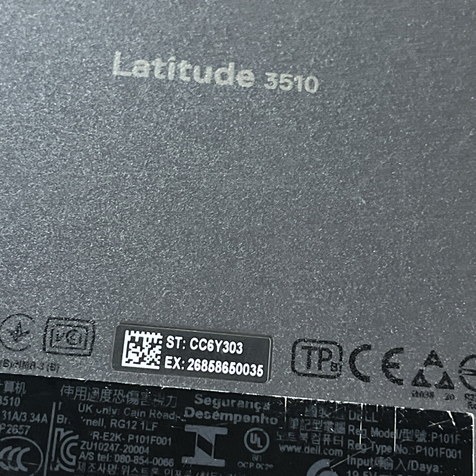 DELL LATITUDE 3510 INTEL CORE I5 10TH GEN 8GB RAM NO HD
