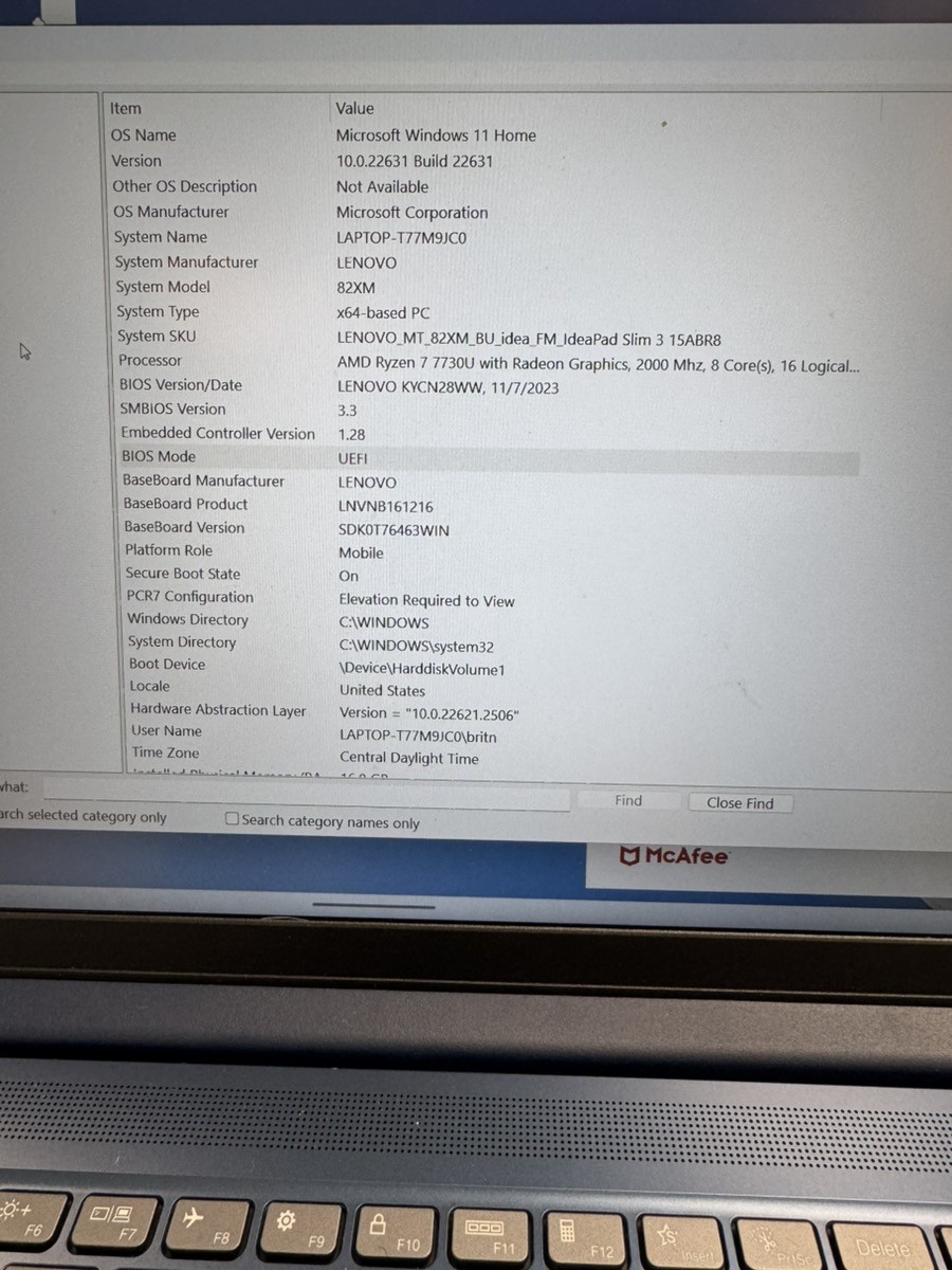 LENOVO IDEAPAD 3 15ABR8 (B04039078)
