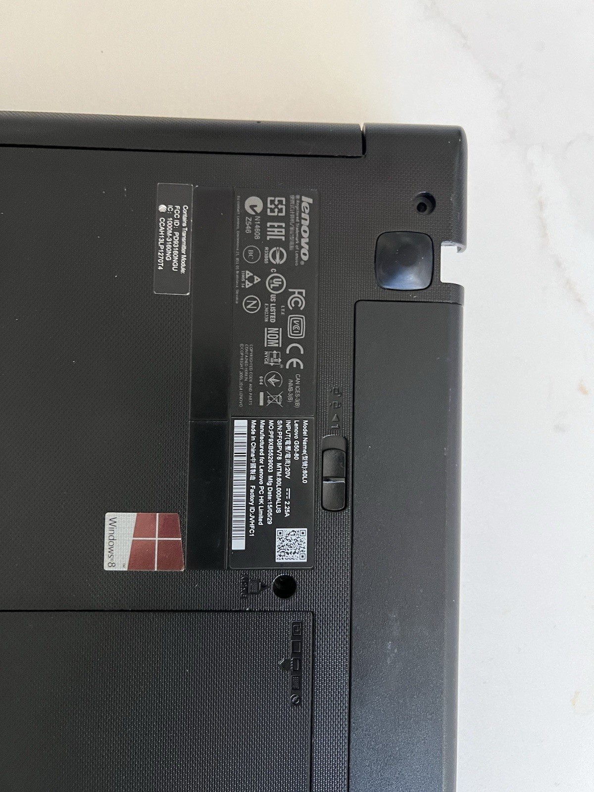 LENOVO G50 80 15.6 INTEL I3 4030U 4 Gig Ram READ DESCRIPTION