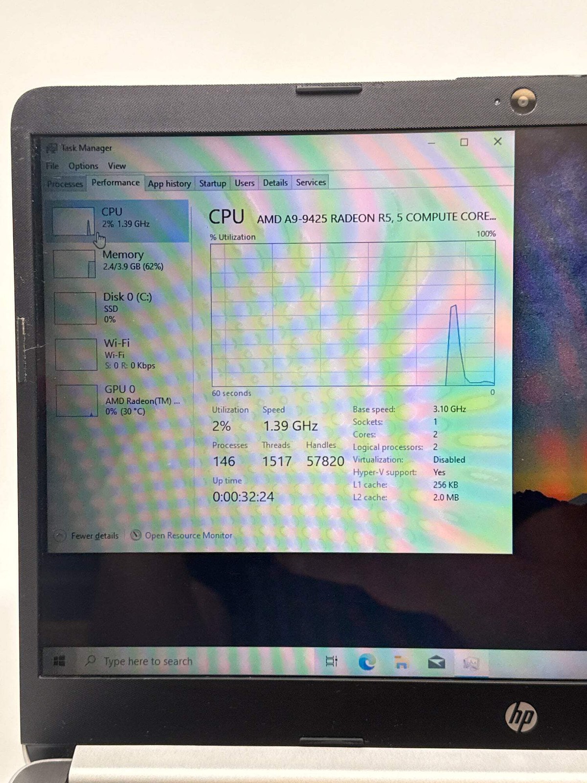 HP 14-dk0002dx 14″ AMD A9-9425 4GB RAM 128GB SSD Click Button Issue