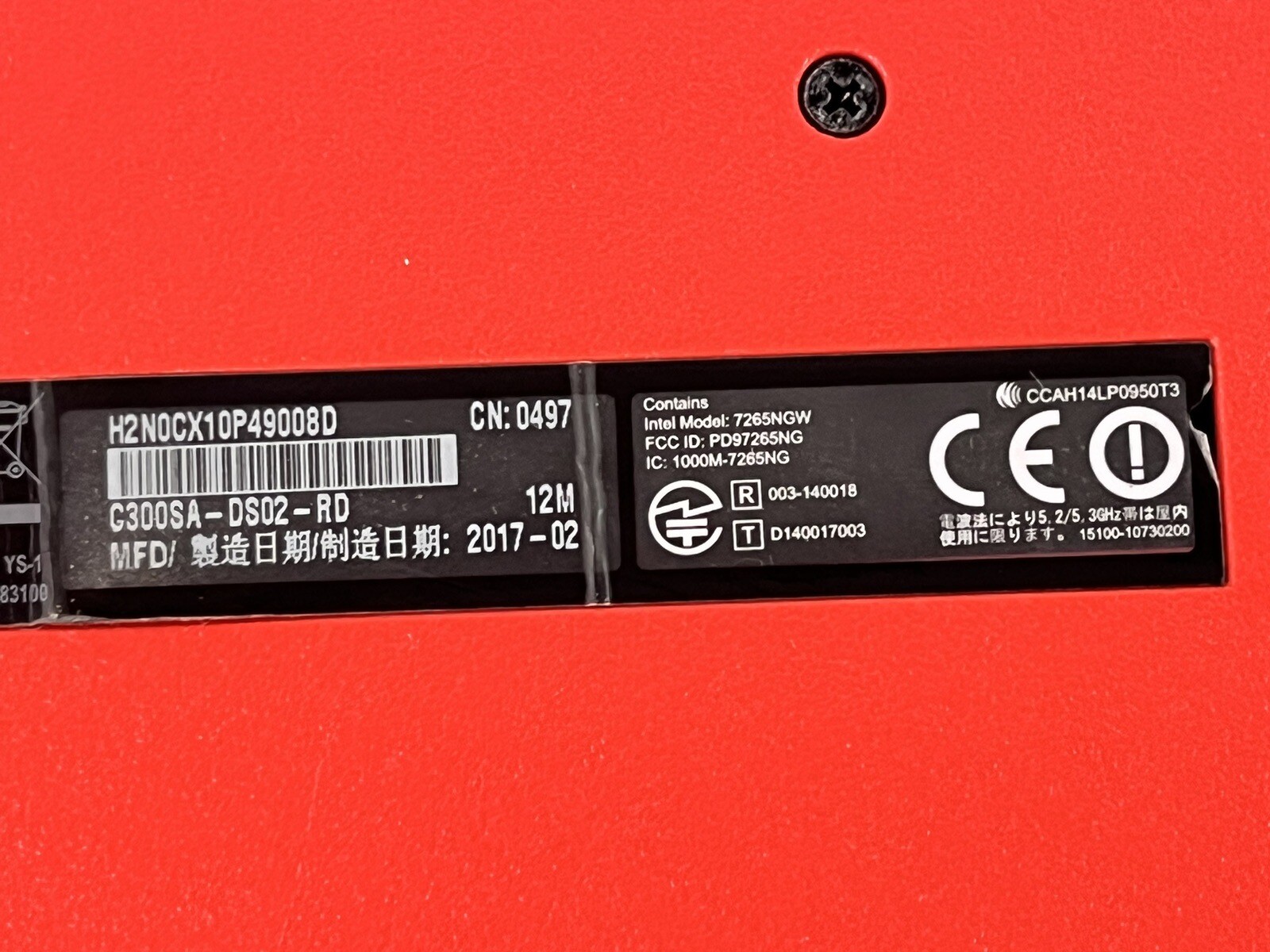 ASUS C300S Chromebook Intel Celeron N3060 1.6GHz-Reset-Bad Battery PLEASE READ