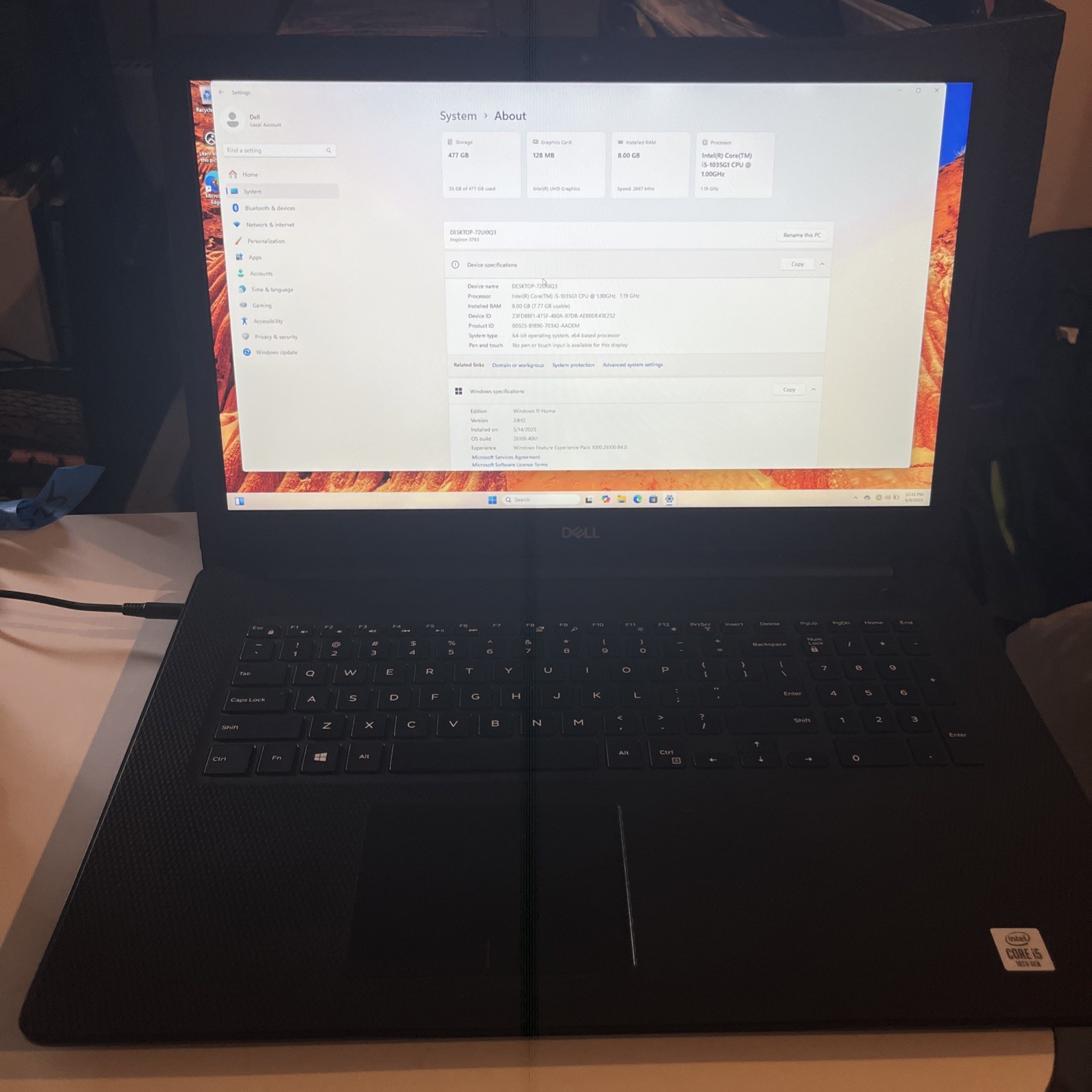 Dell Inspiron 3793 17″ Laptop 8gb Ram – Core I5-1035g1 Windows 11