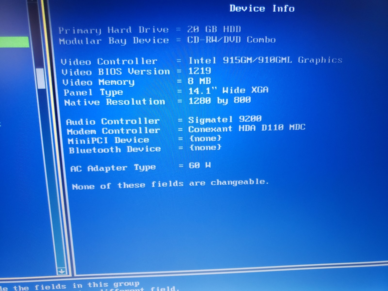 Vintage Dell Inspiron B120 Laptop Intel M 1.5GHz 1GB 20GB 14″ Wide XGA WinXP