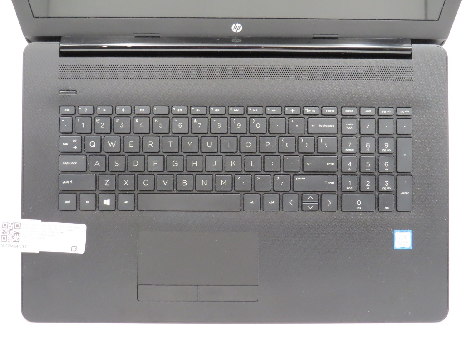 HP 17 Notebook BY1053DX i5-8265U @ 1.6GHz 8GB DDR4 256GB m2 No OS/AC