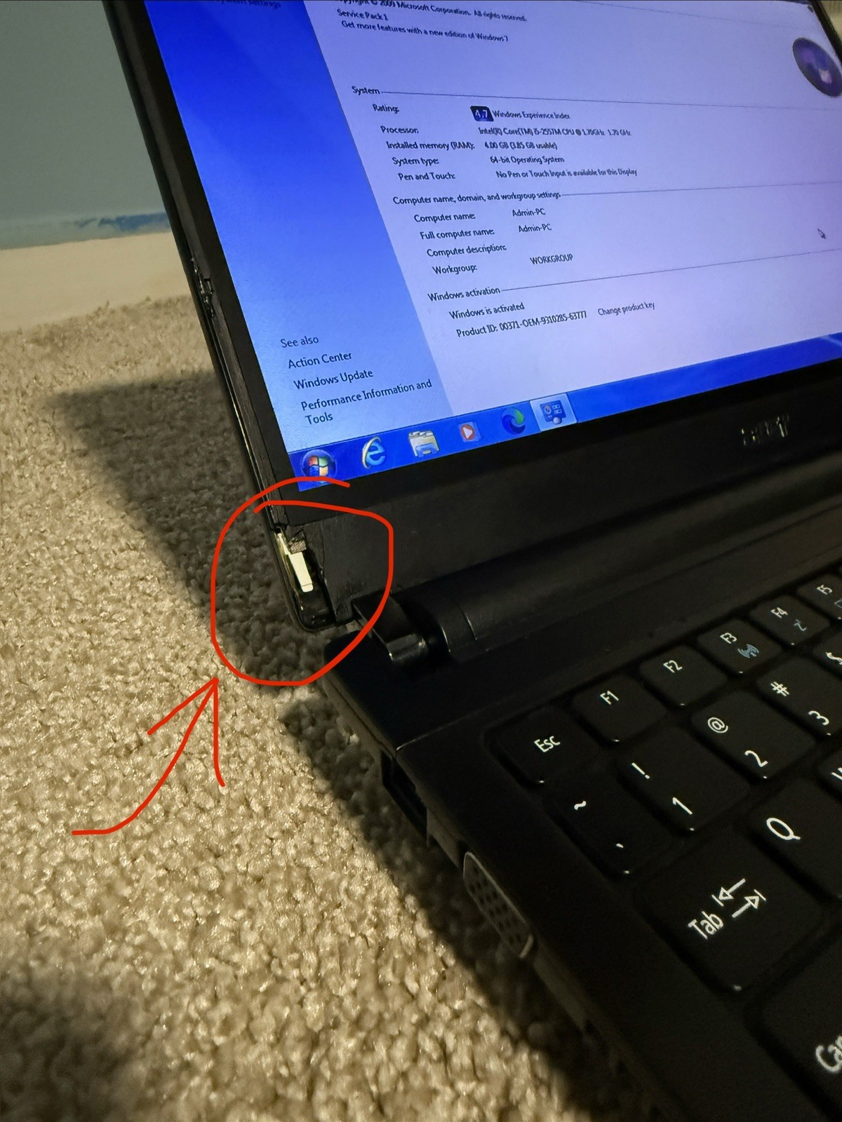Acer TravelMate 8481 Series Laptop