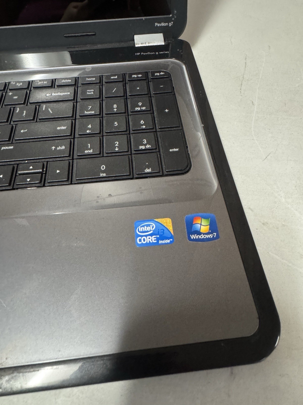 💻 HP Pavilion G7 Laptop – Intel Core i3 – 4GB RAM – No Display – For Parts ⚙️