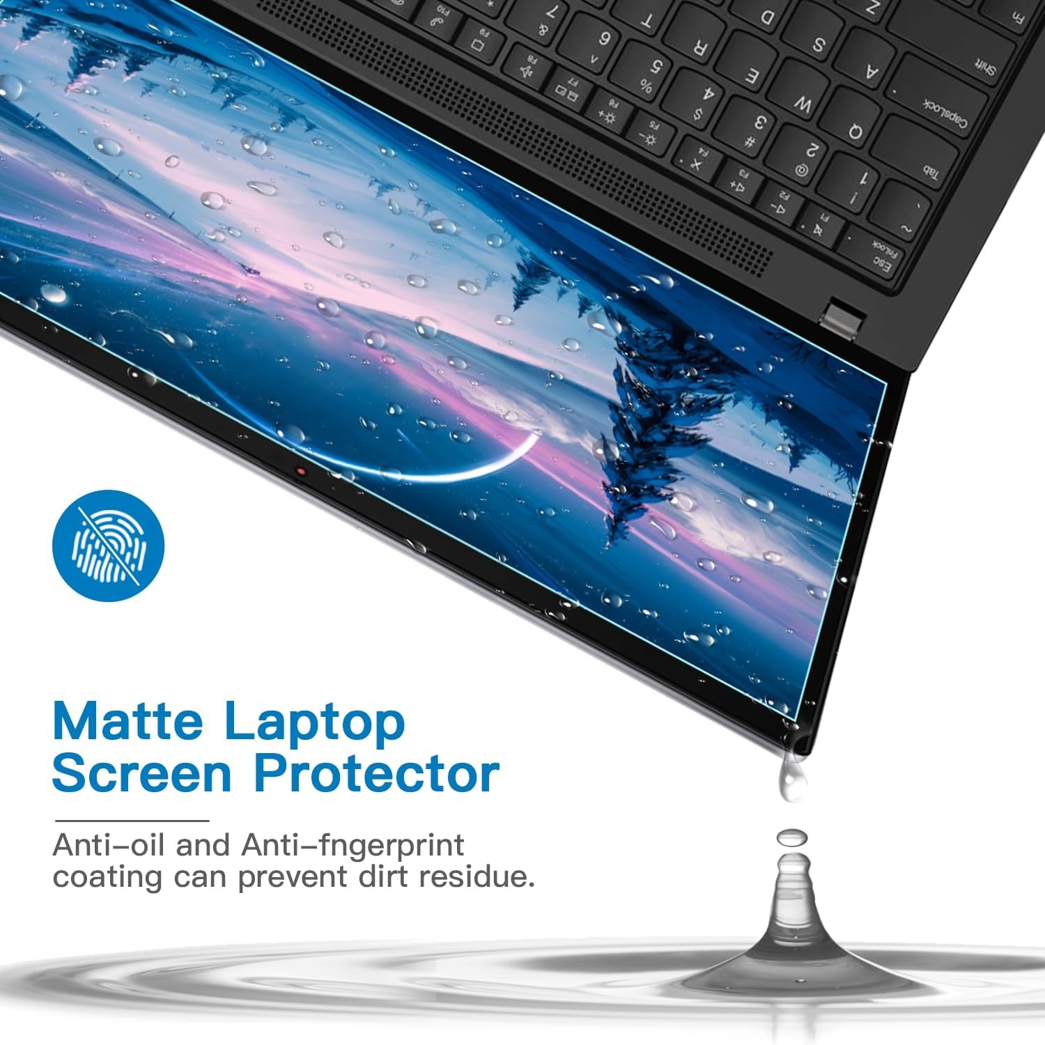 16 Inch 16:10 Anti Blue Light Laptop Screen Protector, Reduce Eye Strain Anti Gl