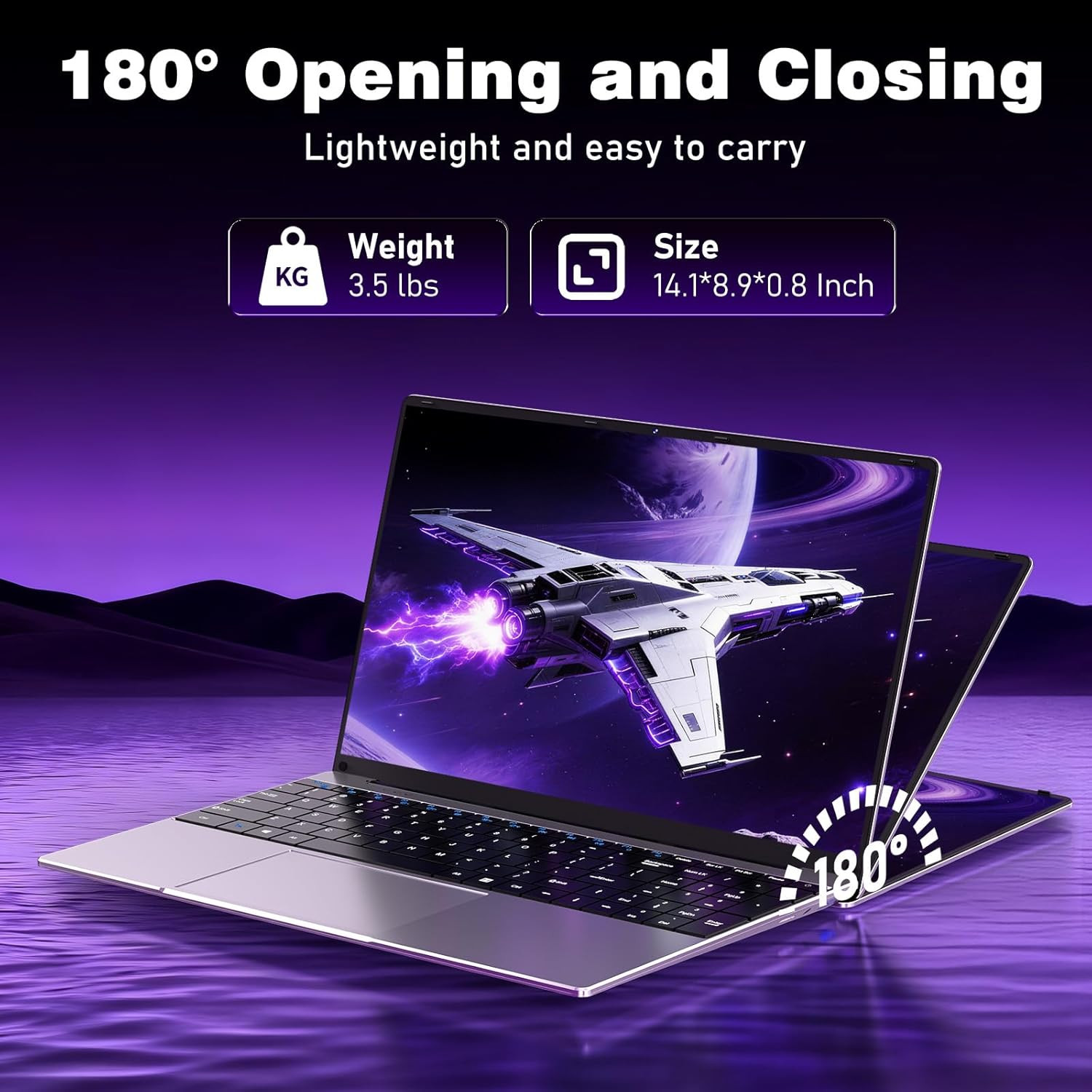 NIAKUN Laptop Computer 2026, 15.6 Inch Lap Top PC Window 11 Pro, 8GB RAM 256GB S