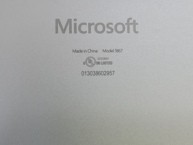 MICROSOFT 1867 Surface Laptop 3 Core I5-1035G7 8GB 128GB SEE NOTES