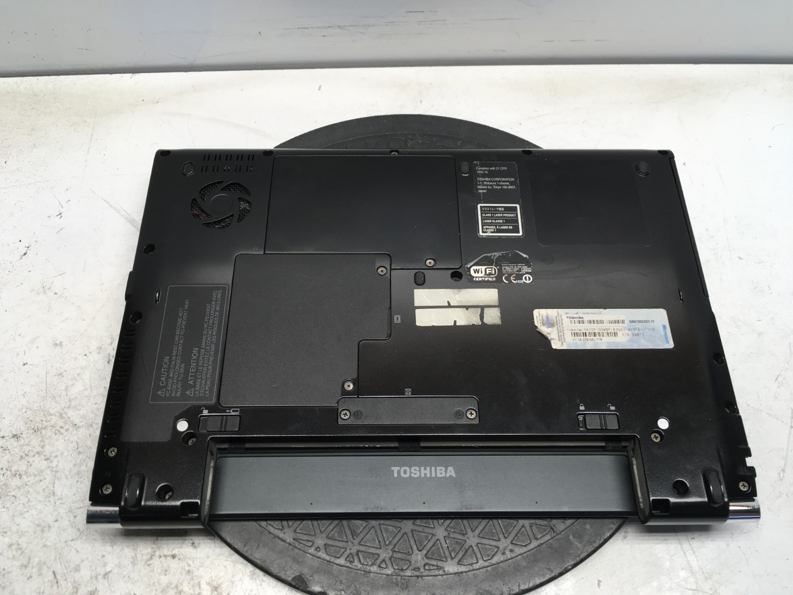 Toshiba Portege Intel i5-2450M 2.5GHz 4 GB NO HDD/Battery