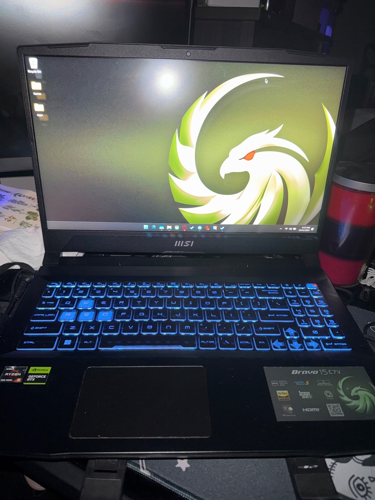MSI Bravo 15 Gaming Laptop PC w/ AMD Ryzen 5 7535HS, 3.30 GHz, 32GB Ram (Custom)