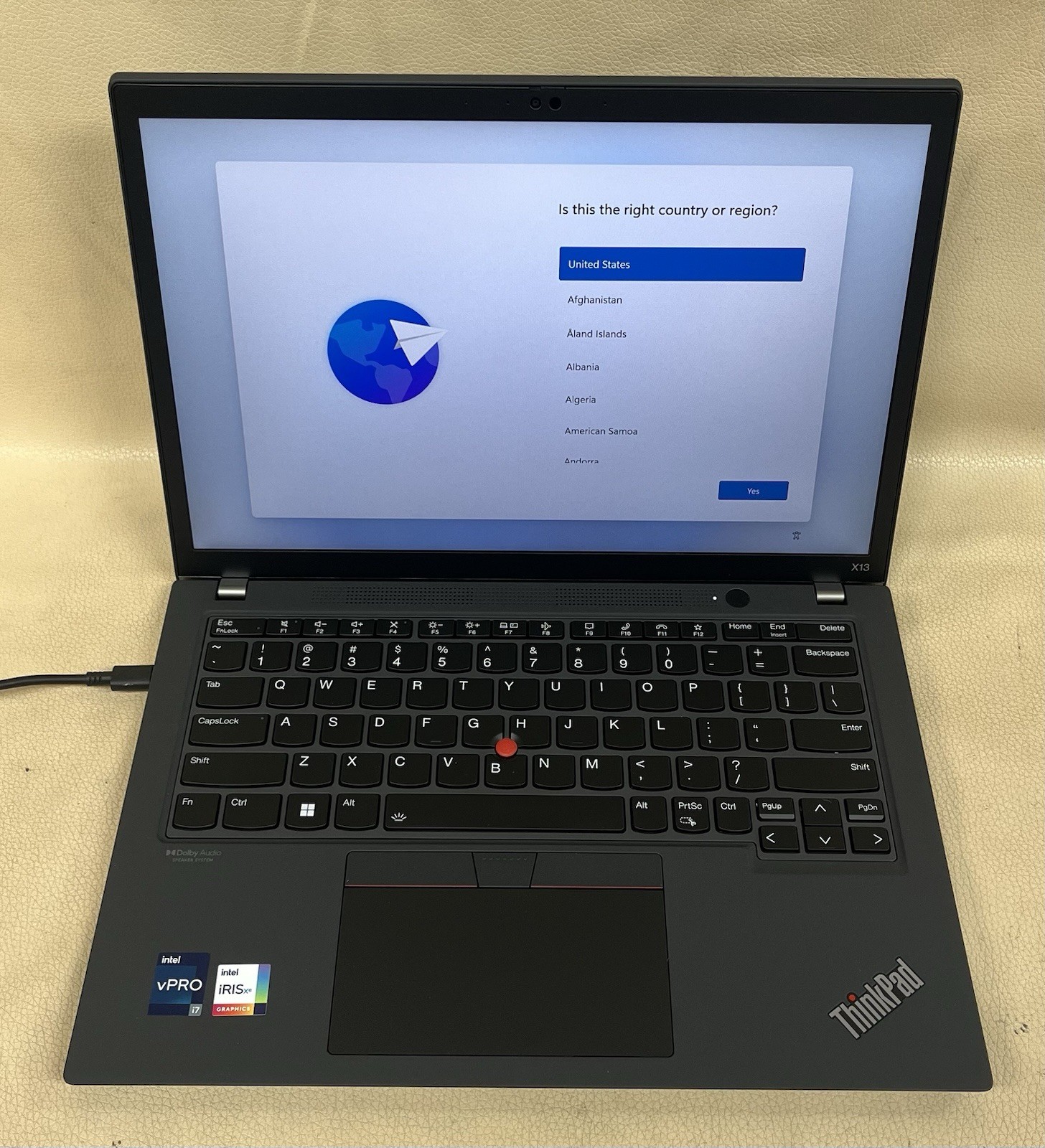 Lenovo ThinkPad X13 Gen 2 i7-1185G7 32GB 256GB Win 11 Pro BAD BATTERY