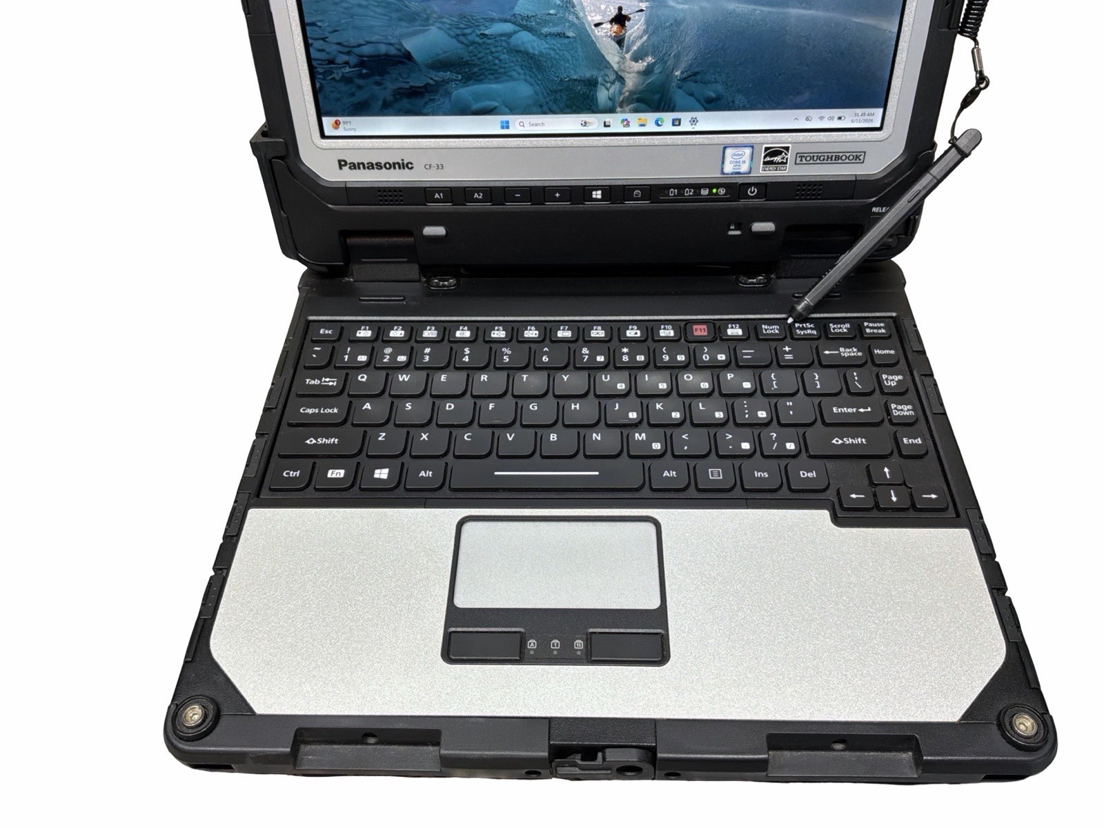 Toughbook Panasonic CF-33 I5-6300U 8GB RAM 256GB SSD W11P W/CHARGER LOT 2