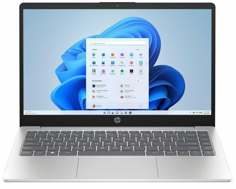 HP -14-em0349nr – 14″ Notebook AMD Ryzen 3 7320U – 4 GB – 256 GB SSD – Silver