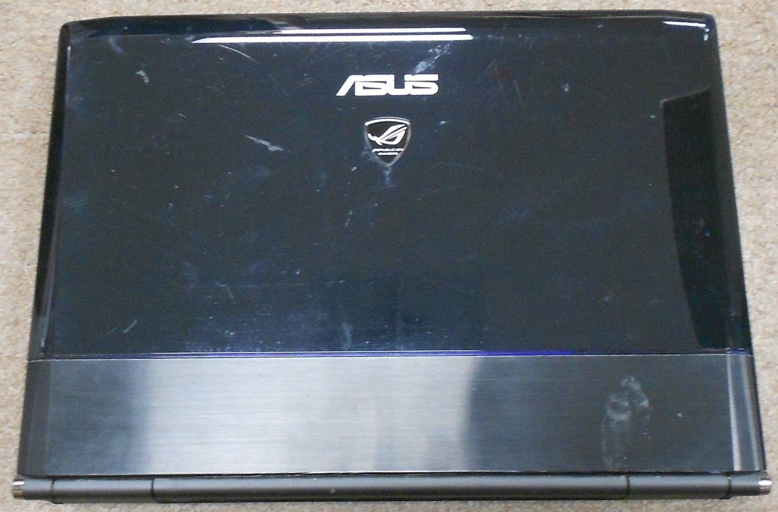 Asus G72GX Intel Core 2 Duo Windows 7 Laptop Untested As/Is 0601-01M