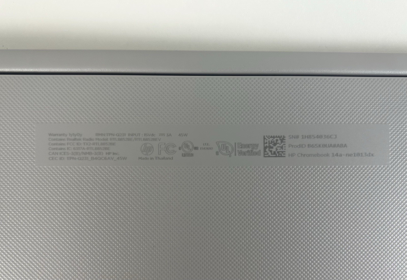 HP Chromebook 14a-ne1013dx 14″ Inch Celeron 4GB Ram Chrome OS Silver