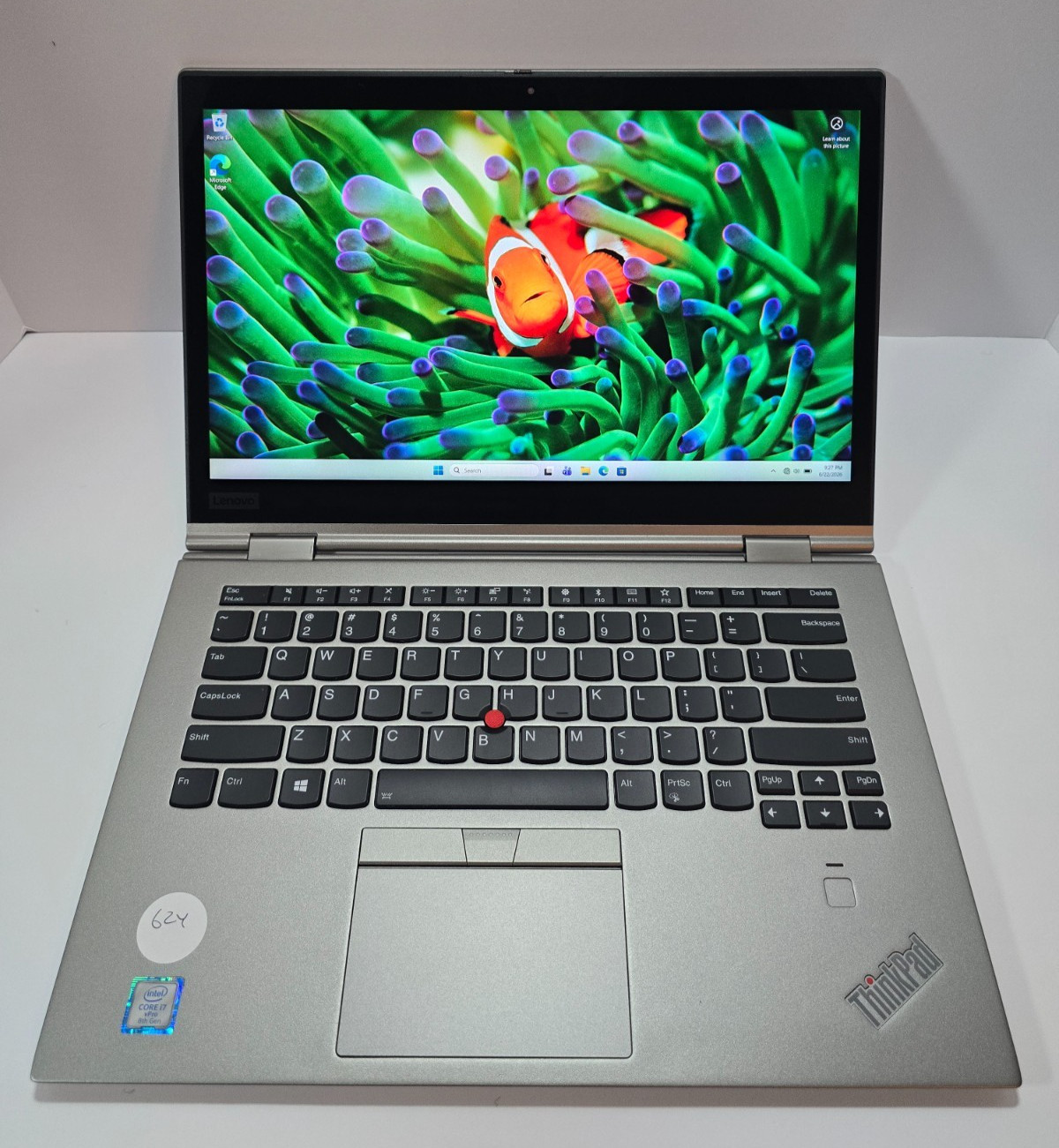 Lenovo ThinkPad X1 Yoga 3rd Gen i7-8650U, 16GB RAM, 512GB NVMe SSD, Charger