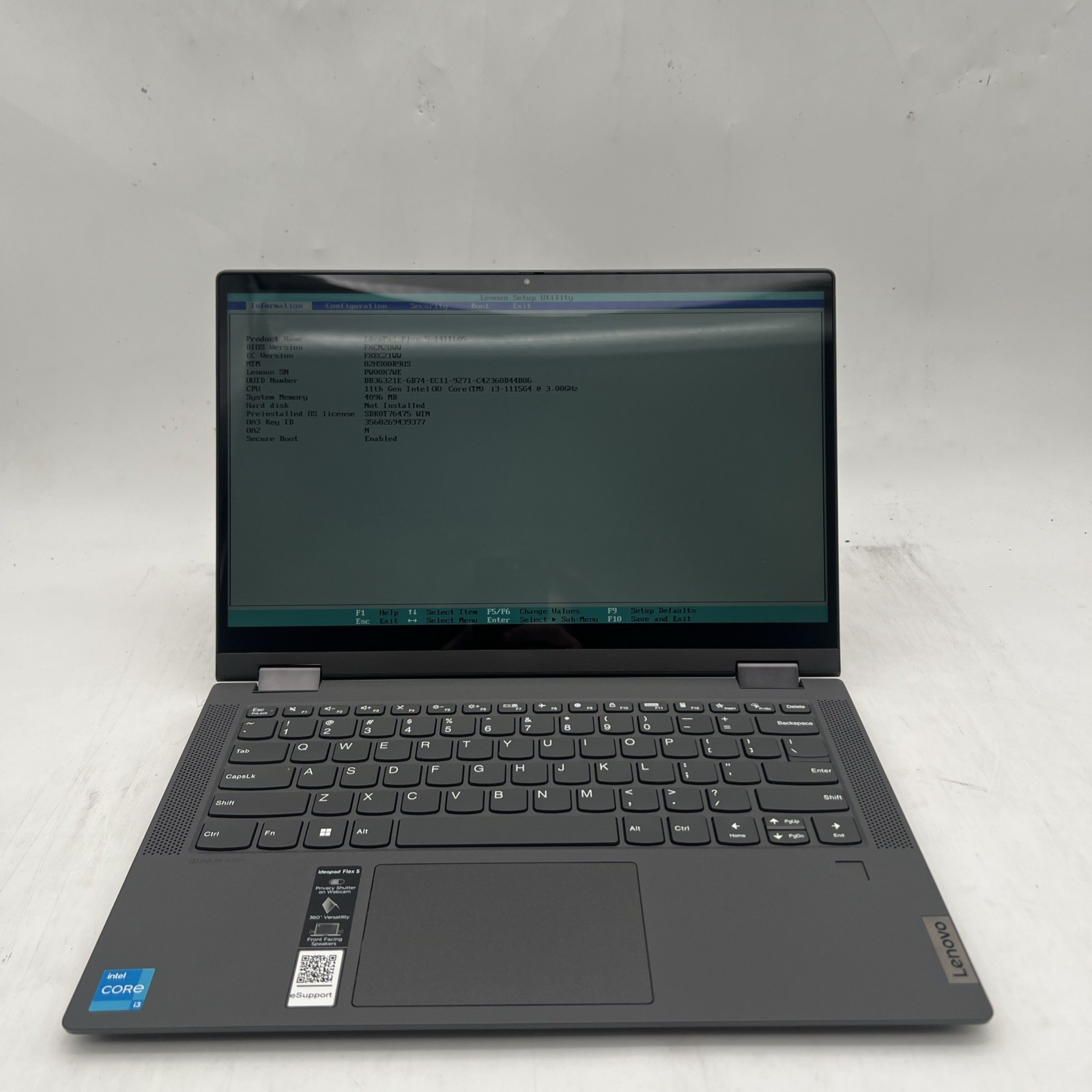 Lenovo IdeaPad Flex 5 14ITL05 14″ I3 1115G4 3.0GHz 4GB RAM No Drive No OS