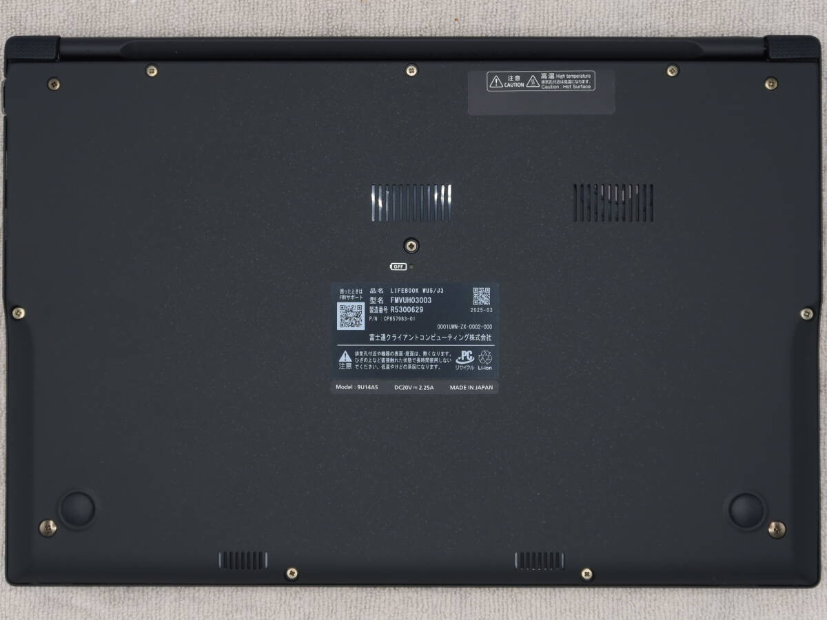 Fujitsu Lifebook WU5/J3 Core Ultra 5 125U Windows 11 Home RAM 16GB SSD 256GB JP