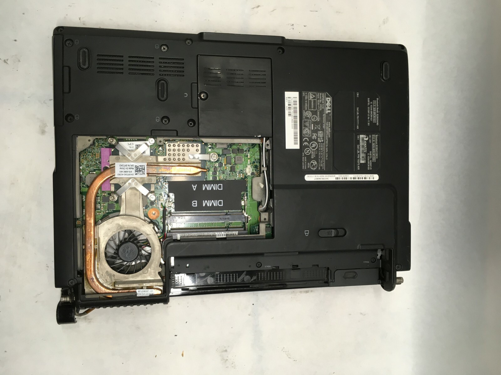 Dell Inspiron 1318 Laptop For Parts/Repair Broken LCD Screen/Hinges NO HDD JR