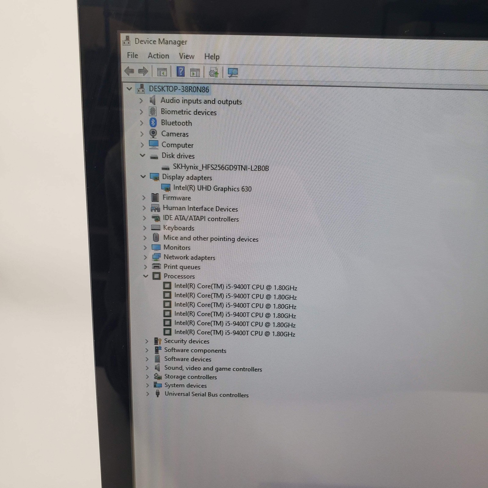 Lenovo Ideacentre AIO R41108 27″ i5-9400T 1.80GHz 8GB RAM