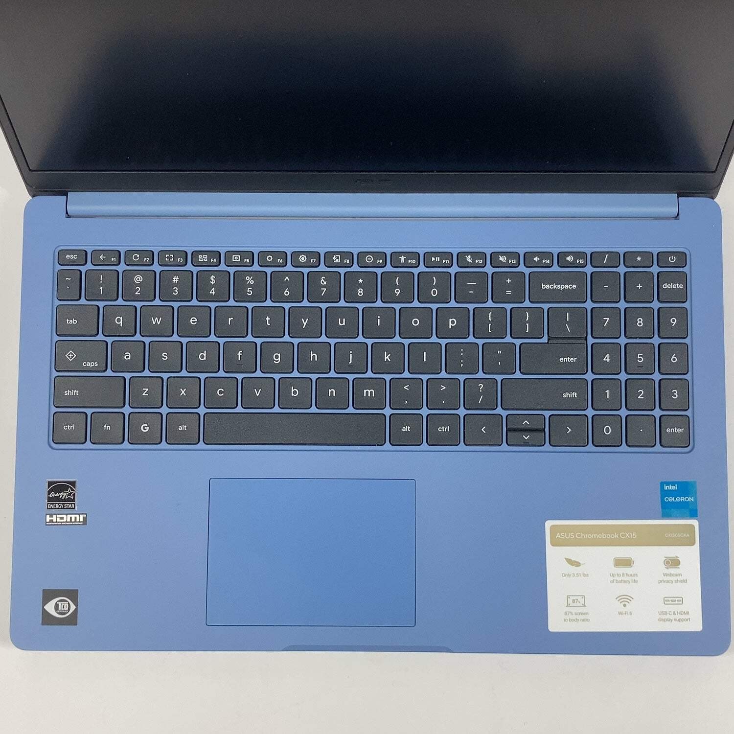 Asus Chromebook CX1 CX1505CKA 15.6″ Celeron N4500 1.1GHz 4GB RAM 128GB SSD