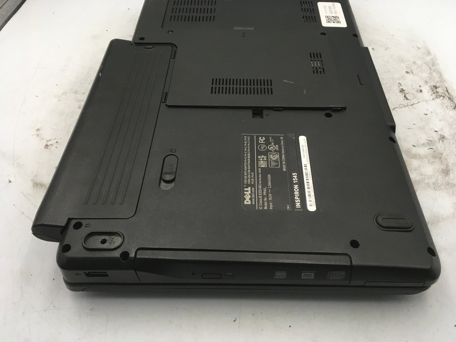 DELL INSPIRON 1545 – BOOTS TO BIOS – INTEL 2 DUO T6600 – 2GB RAM – READ DESC -BB