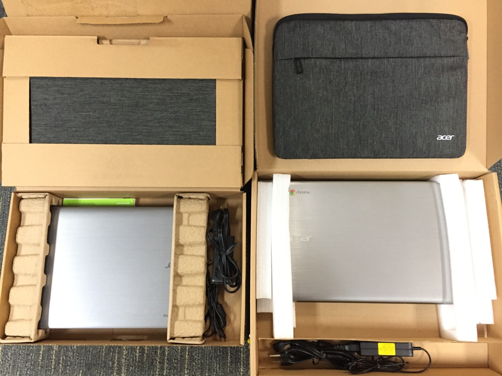 Lot of 2*Bad Battery* Acer CB3-431-12K1 14 ChromeBook/Intel x5-E8000/4GB/32G eMM