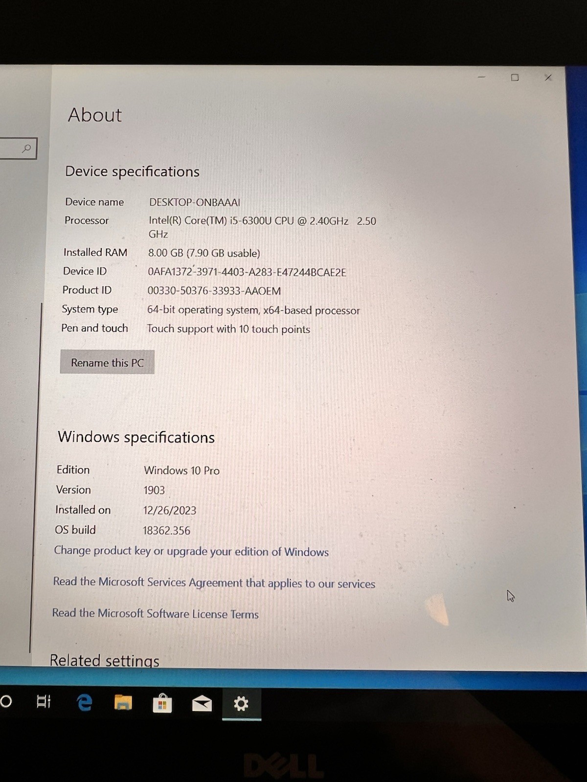 Dell Latitude E5270 12.5″ i5-6300U 2.50GHz 8GB DDR4 256GB SSD Win 10 Pro Laptop