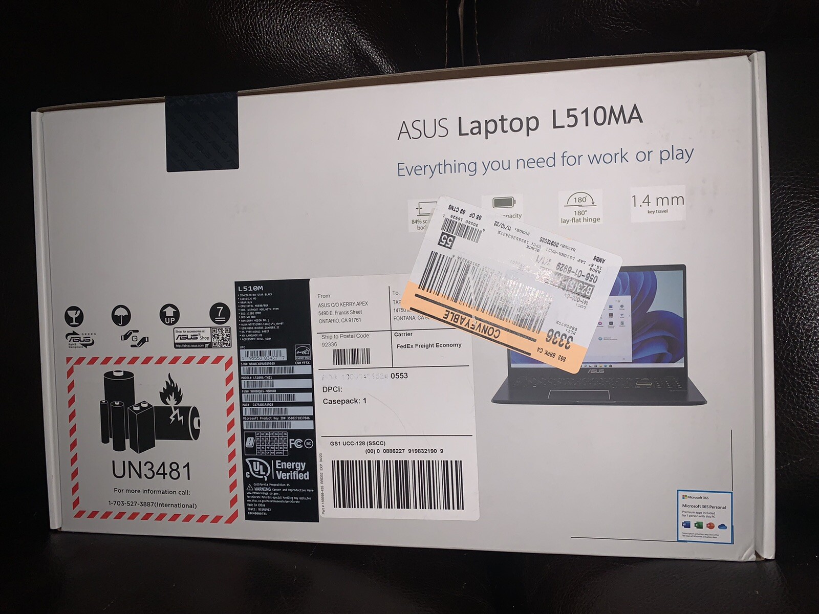 ASUS laptop L510MA
