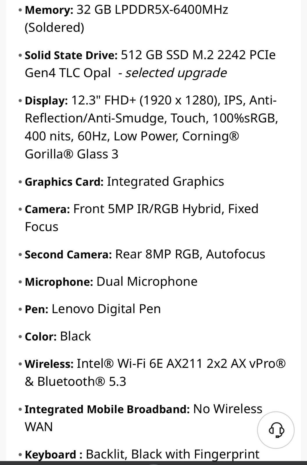 Lenovo ThinkPad X12 Detachable Gen 2 12.3″ Touchscreen Detachable 2