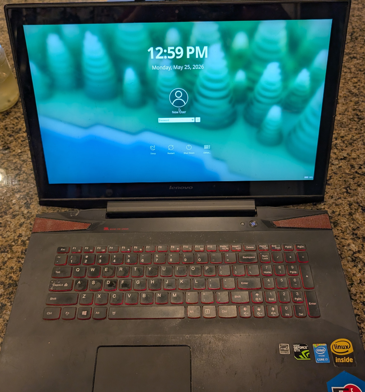 Lenovo Y70 17.3-Inch Touchscreen Gaming Laptop (80DU0034US) Black CachyOS Linux