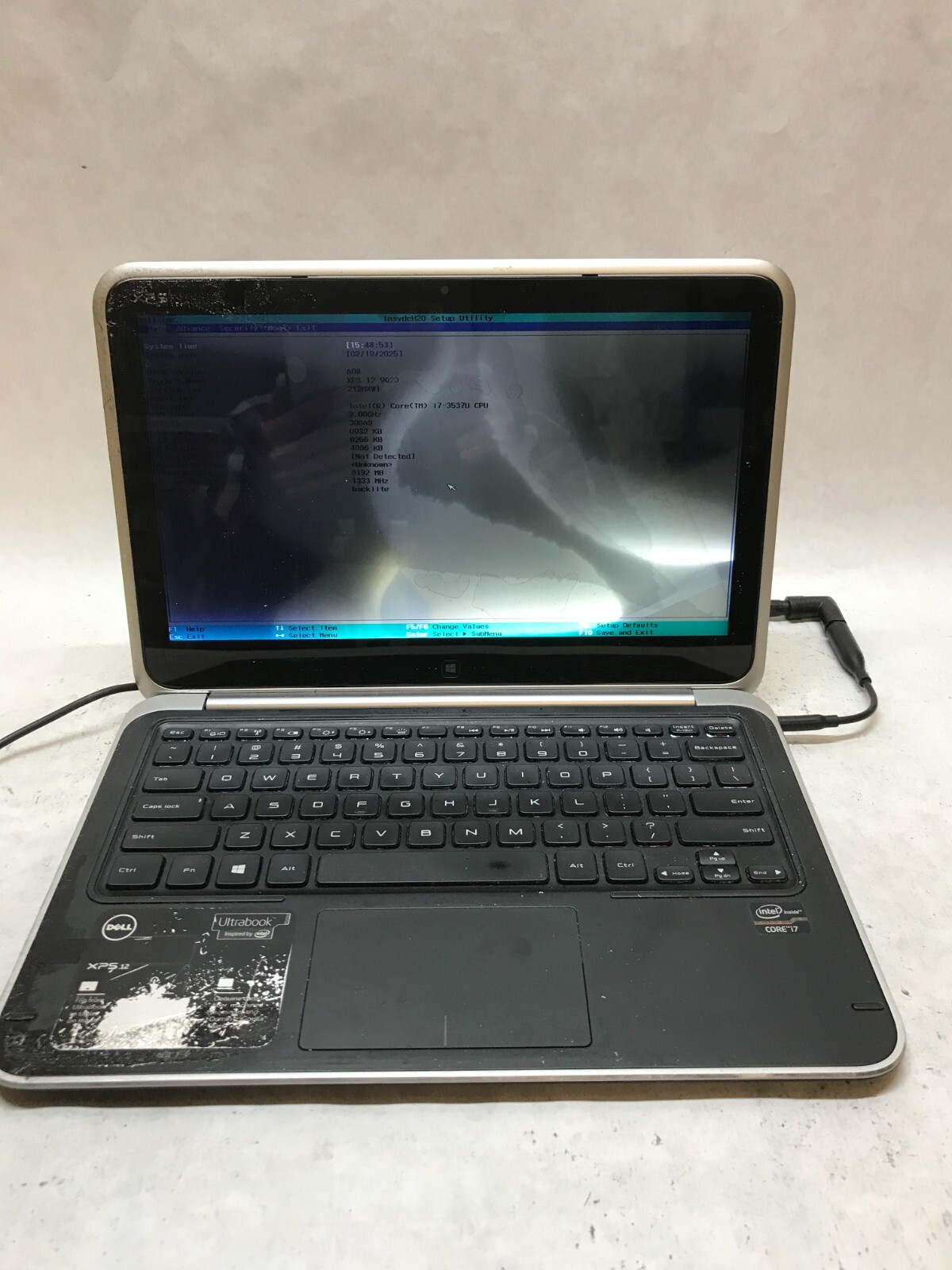 Dell XPS 12 9Q23 12″ Laptop Intel i7-3537U 2.0GHz 8GB RAM NO SSD For Parts – DW
