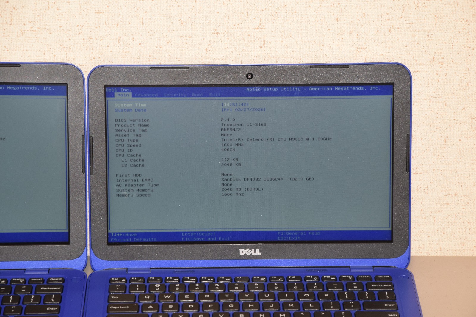 PARTS REPAIR Lot 4 Dell Inspiron 11-3162 11.6″ Celeron N3060 2GB DDR3L 32GB eMMC