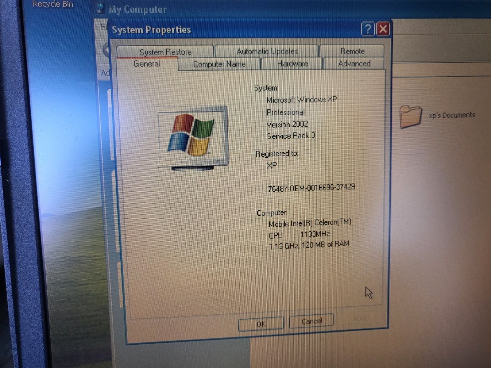 IBM Thinkpad R31 Intel Celeron 1.13GHz 120MB/80GB