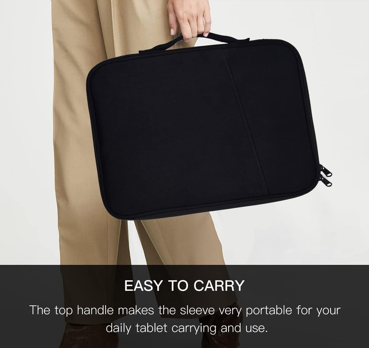 Laptop Sleeve 13 inch for 2025 2026 MacBook Air 13-inch M4 A3449 A3240, Black