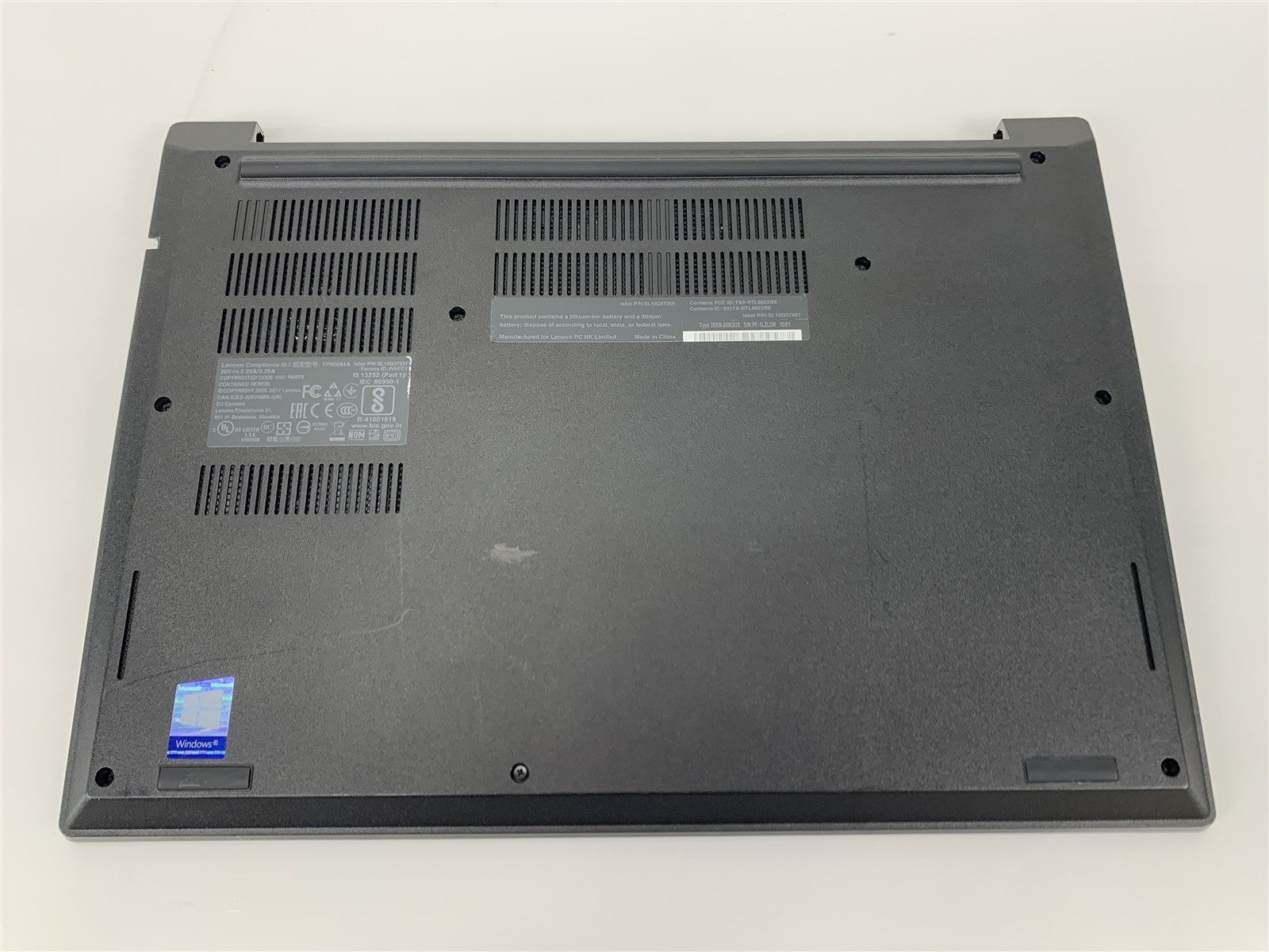 Lenovo ThinkPad E480 Intel i3-7020U 2.30GHz 4GB Ram No SSD No LCD Screen