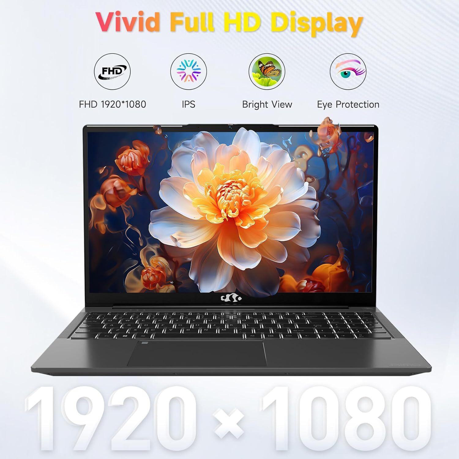 NIMO 15.6” Student Laptop 8GB RAM 128GB SSD Intel Pentium Quad-Core Win 11 home
