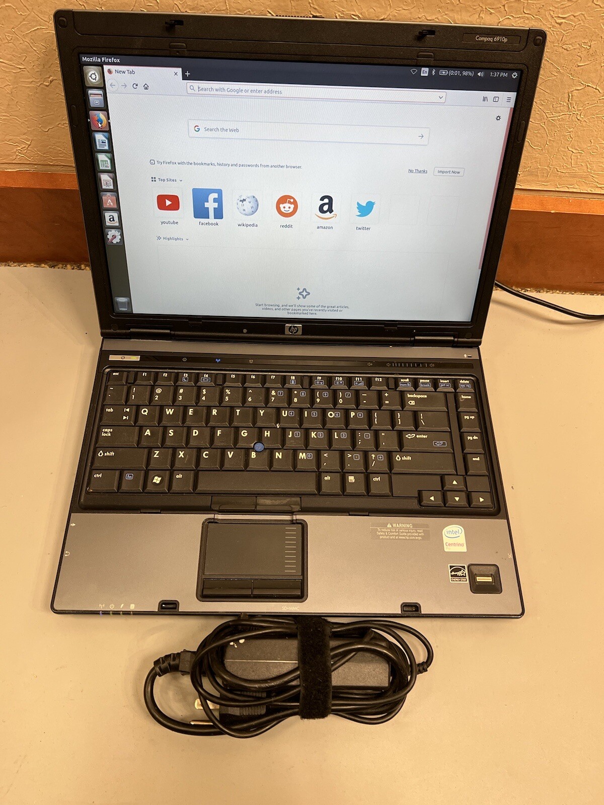 HP Compaq 6910b 2.00GHz Core 2 Duo 3GB RAM 160GB HDD WIFI BLUETOOTH
