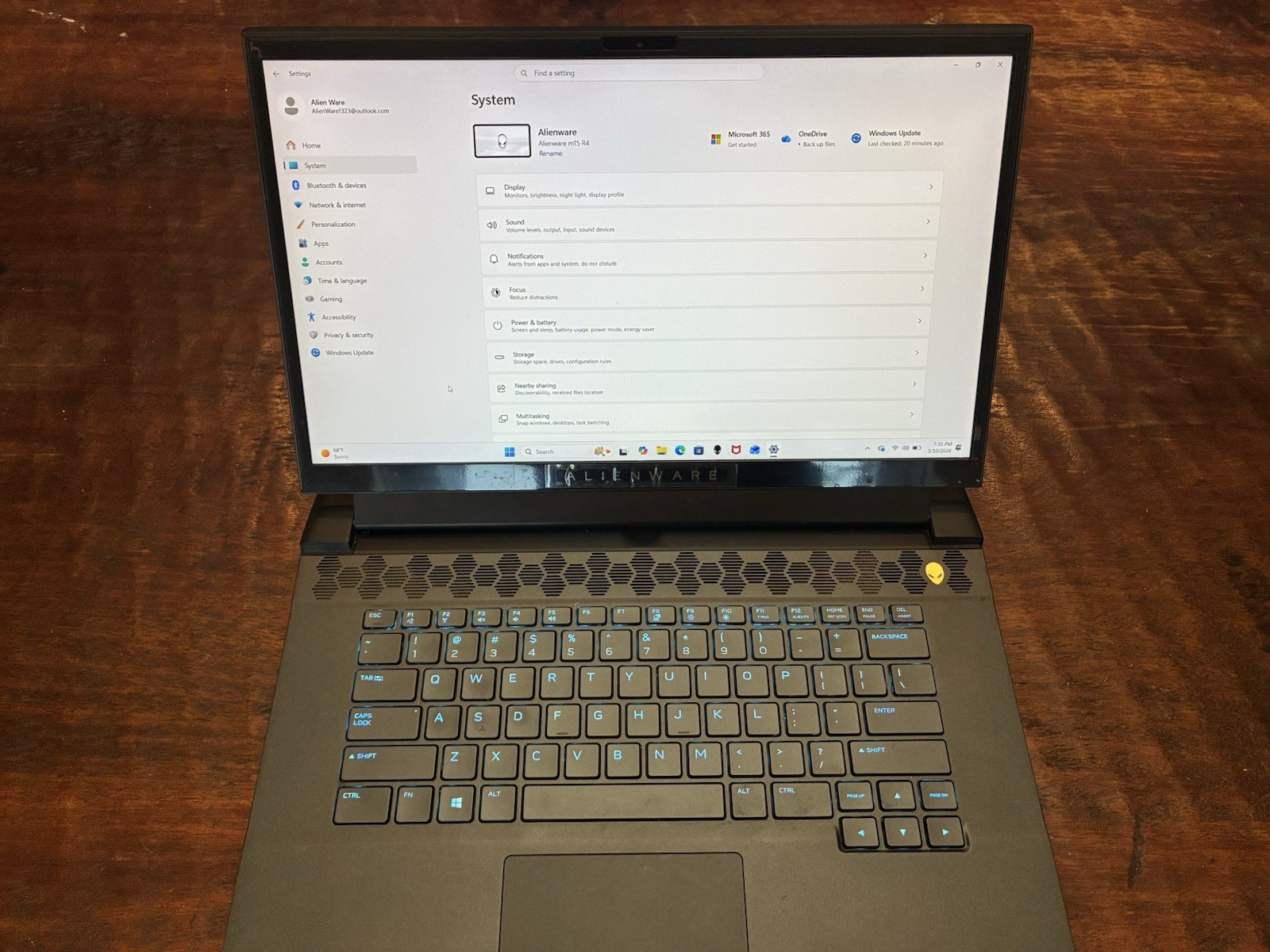 Alienware m15 R4 Gaming Laptop Intel Core i7 16GB 1TB SSD RTX GPU Win 11 -MINT!