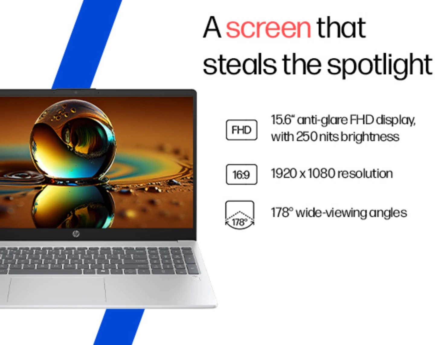 HP 15-fn0007AU Ryzen AI 5 340 16GB 512GB SSD 15.6″ FHD Win11 MSO Silver Laptop