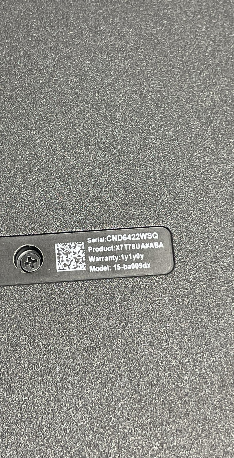 HP 15-ba009dx 15.6″ Black Laptop Unit For Part Or Repair