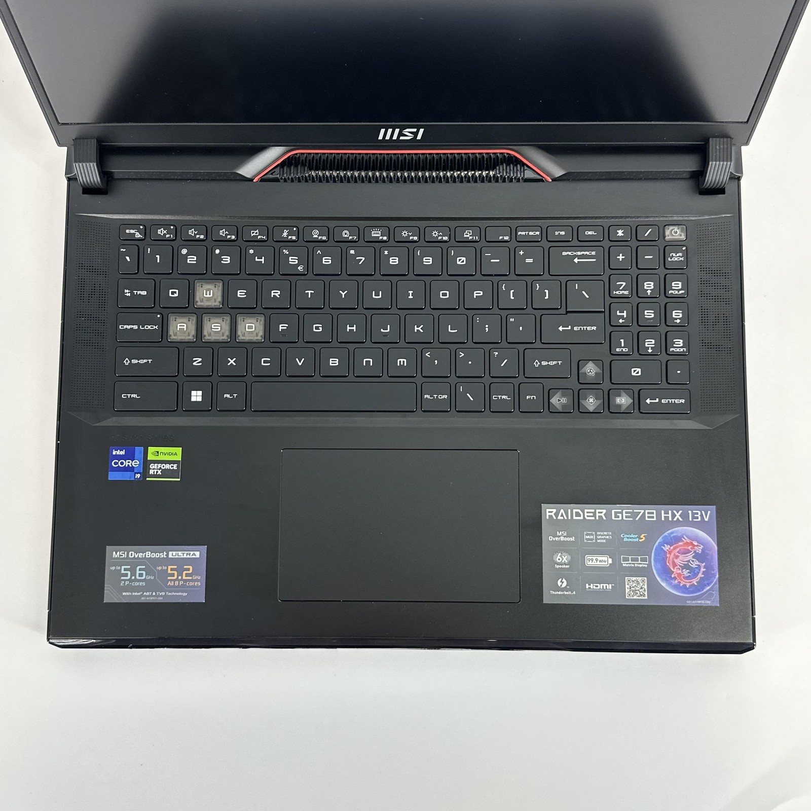 MSI Raider GE78 HX 17 QHD 2.2GHz i9-13980HX 32GB 1TB/1TB RTX 4080 FRAME GAP