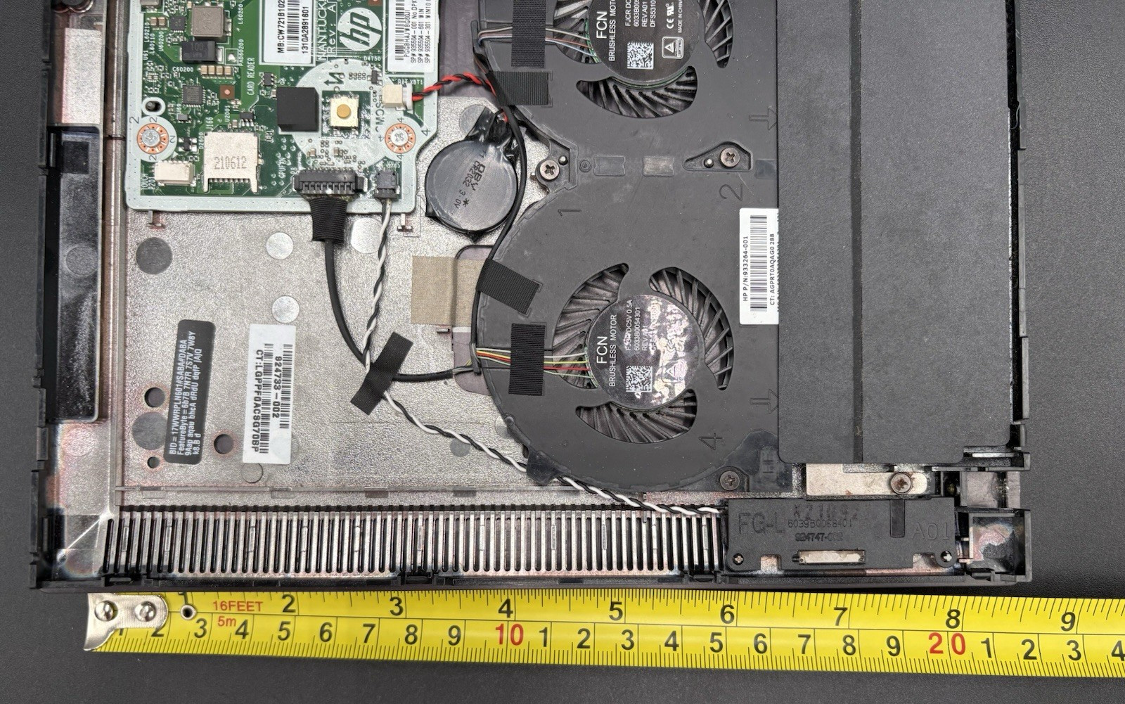 HP Laptop Motherboard Dual FCN Fans Samsung Branded Storage Module Parts Only