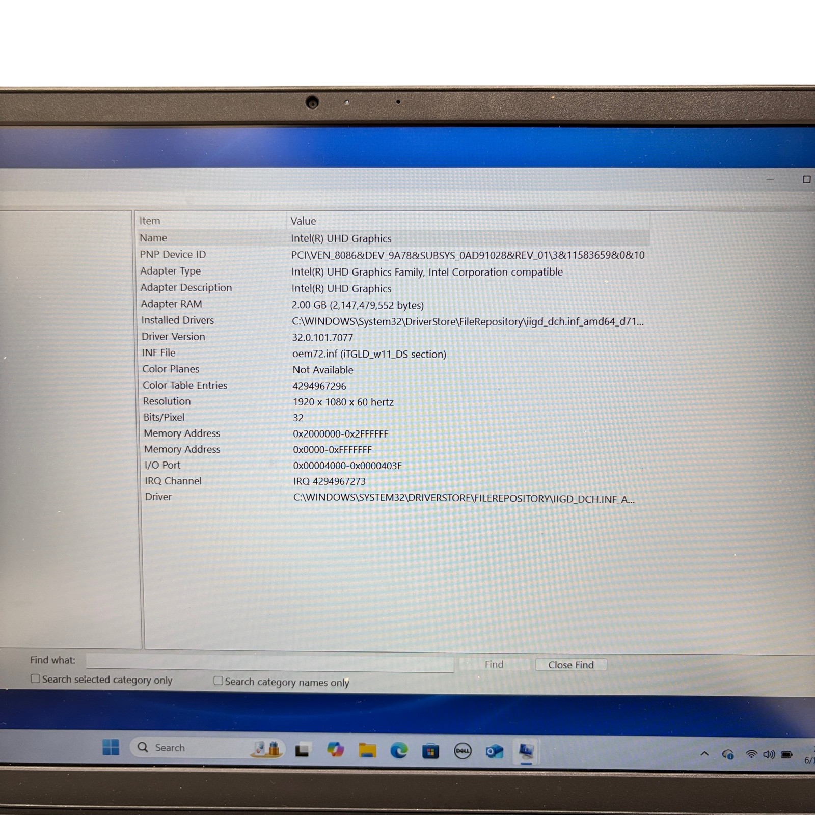 Dell Inspiron 15 3511 P112F 256GB i3-1115G4 3.0GHz 8GB RAM Intel UHD 15.6″
