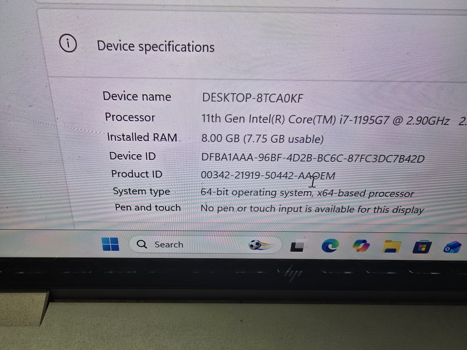 HP ENVY x360 Convert 13m-bd1033dx i7-1195G7 500 Gb M.2 Hynix *FOR PARTS/REPAIRS