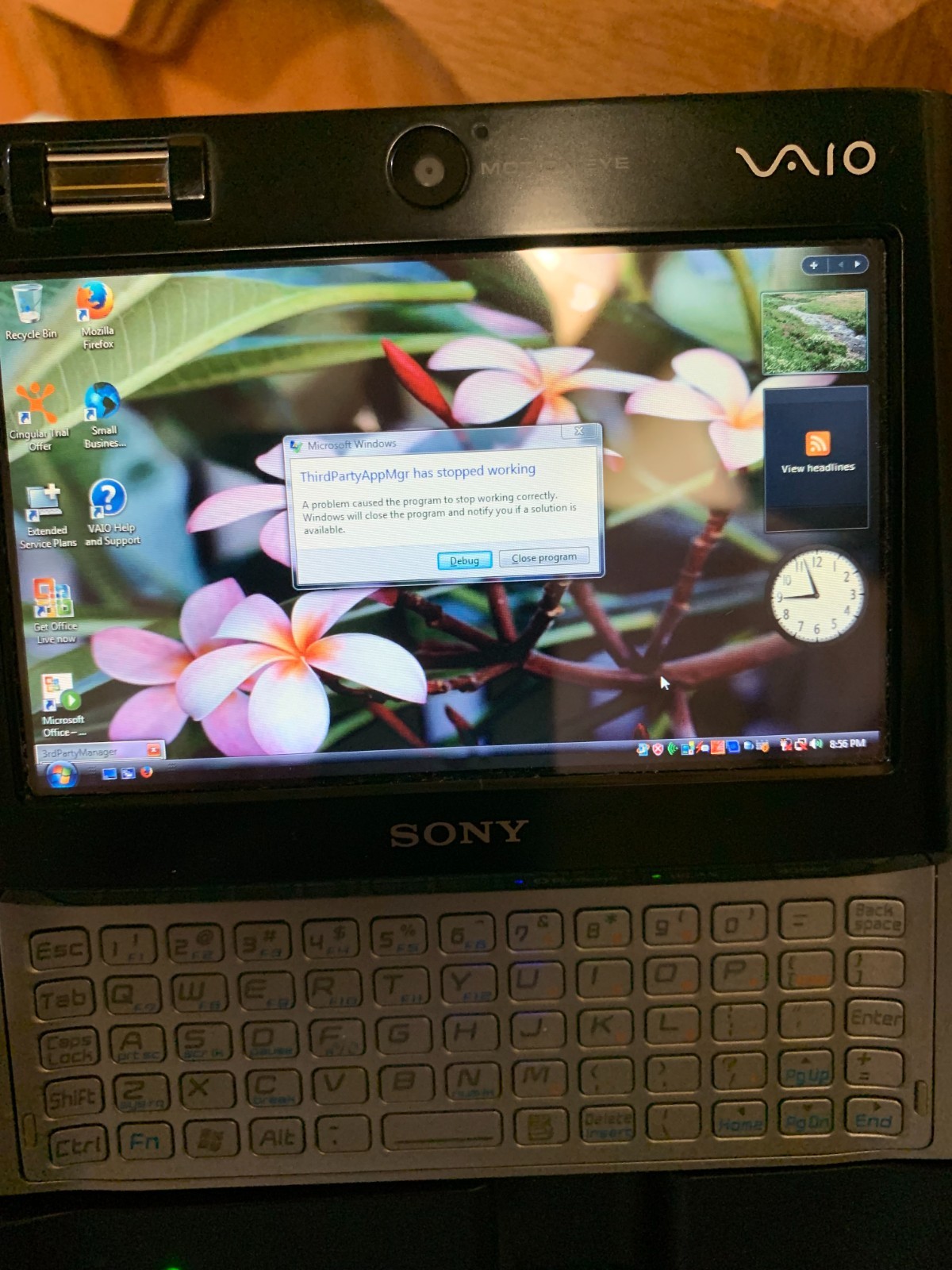 Sony VAIO 4.5-inch Micro Laptop 1GB RAM 40 GB HD (VGN-UX380N)